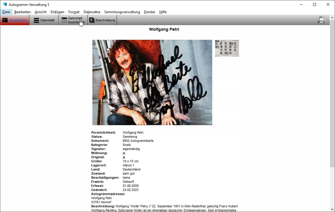 GS Autogramm-Verwaltung 3