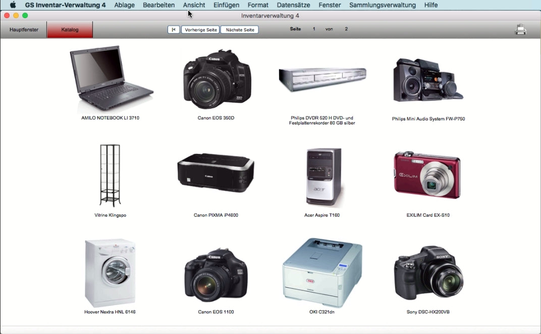 GS Inventarverwaltung 4 Mac