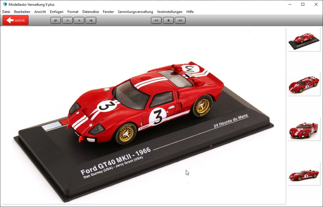 GS Modellautoverwaltung 9 Plus