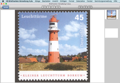 GS Briefmarken-Verwaltung 4 plus für Mac