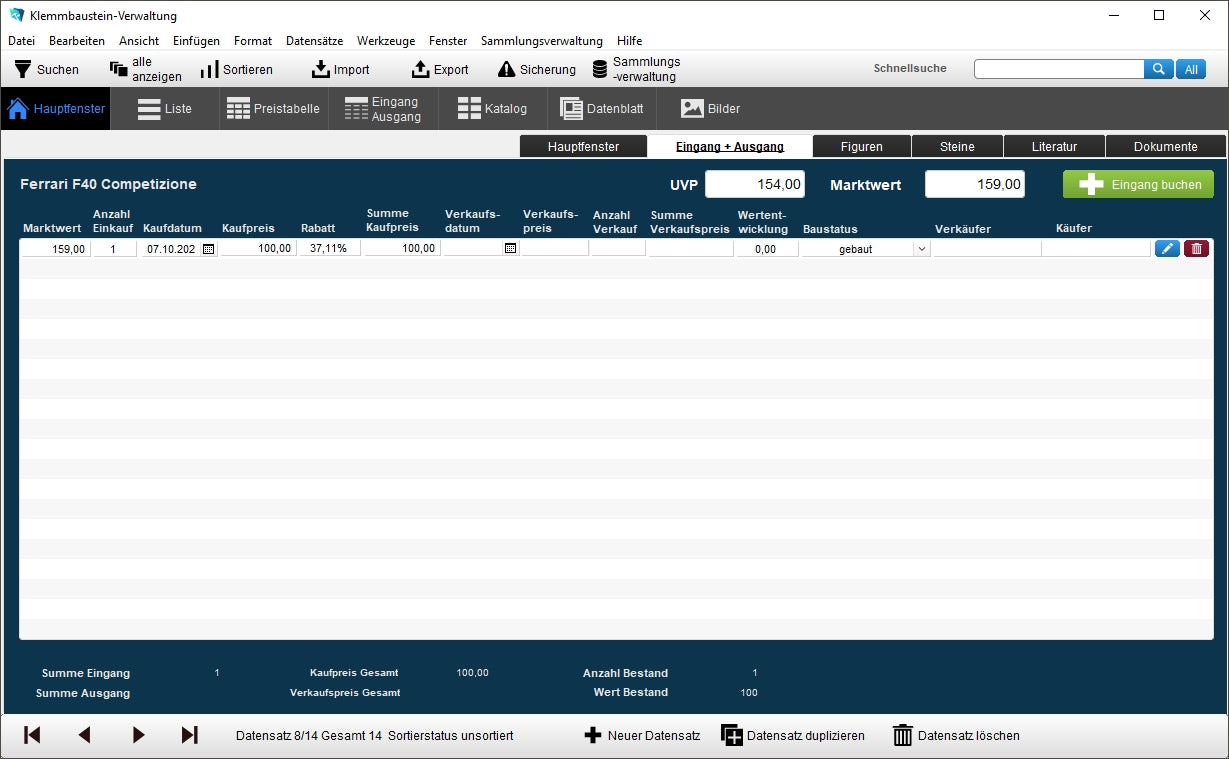 GS Klemmbaustein-Verwaltung