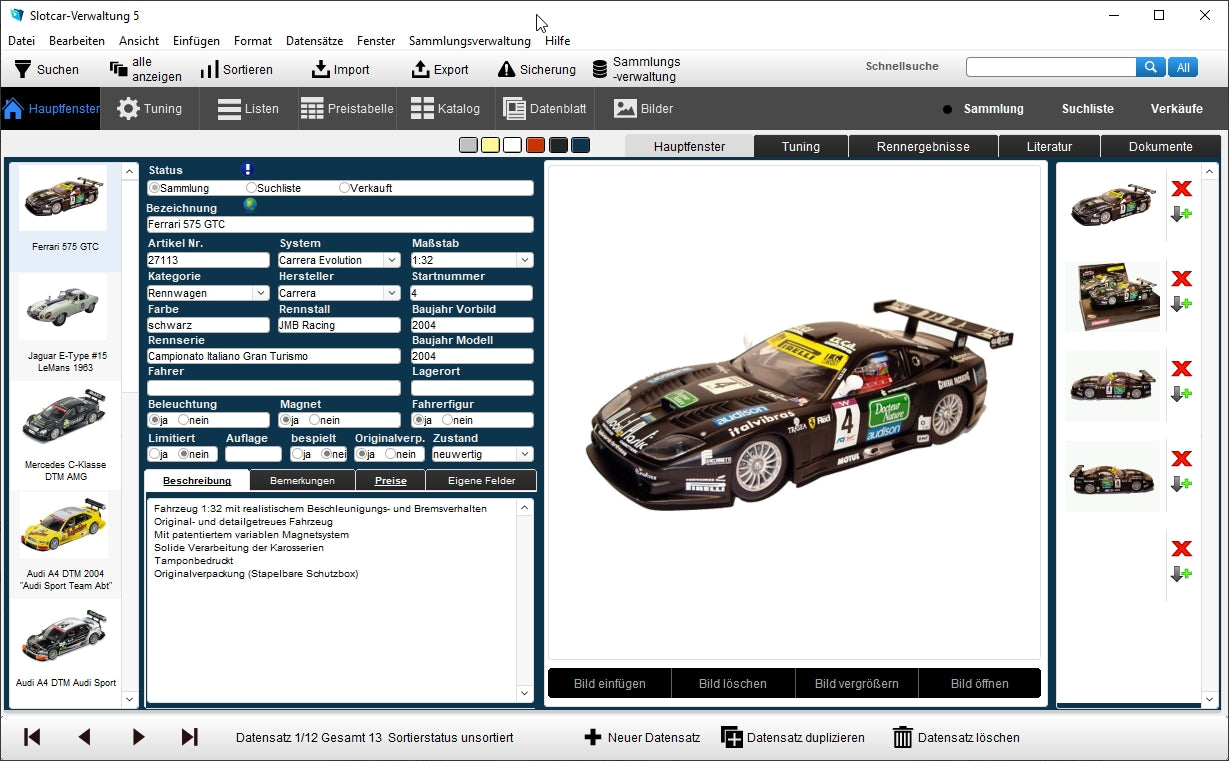 GS SlotCar-Verwaltung 5