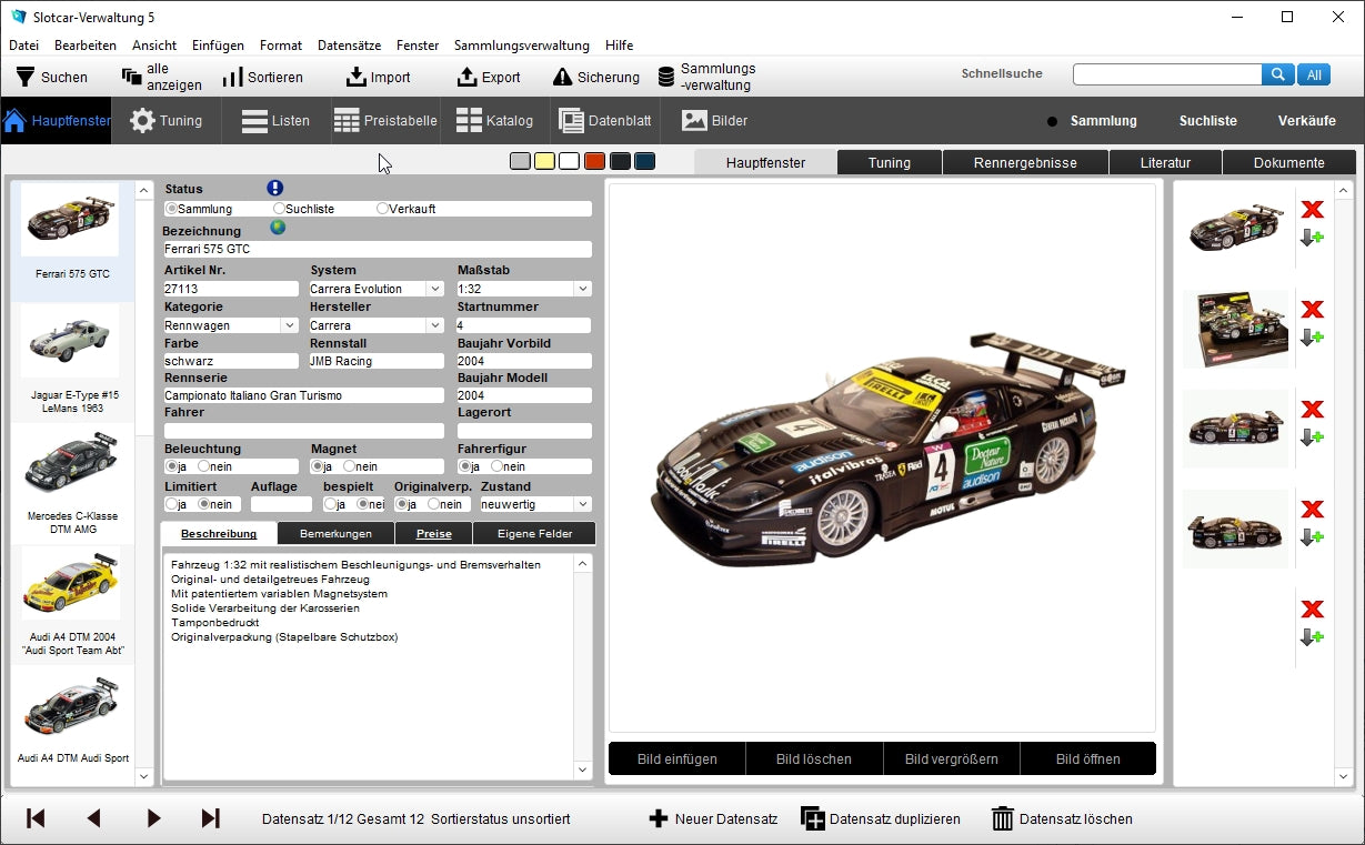 GS SlotCar-Verwaltung 5