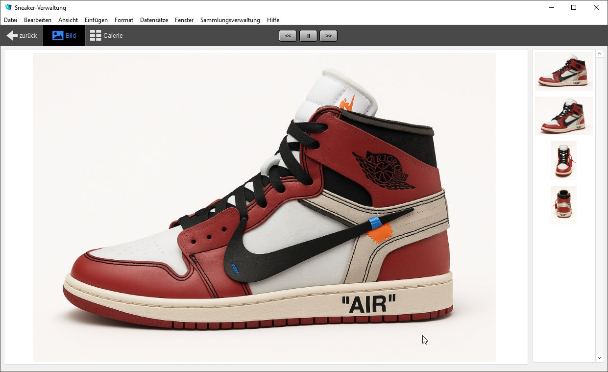 GS Sneaker-Verwaltung