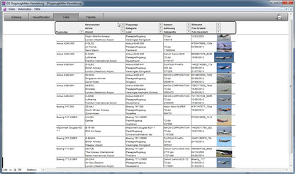 GS Flugzeugbilder-Verwaltung