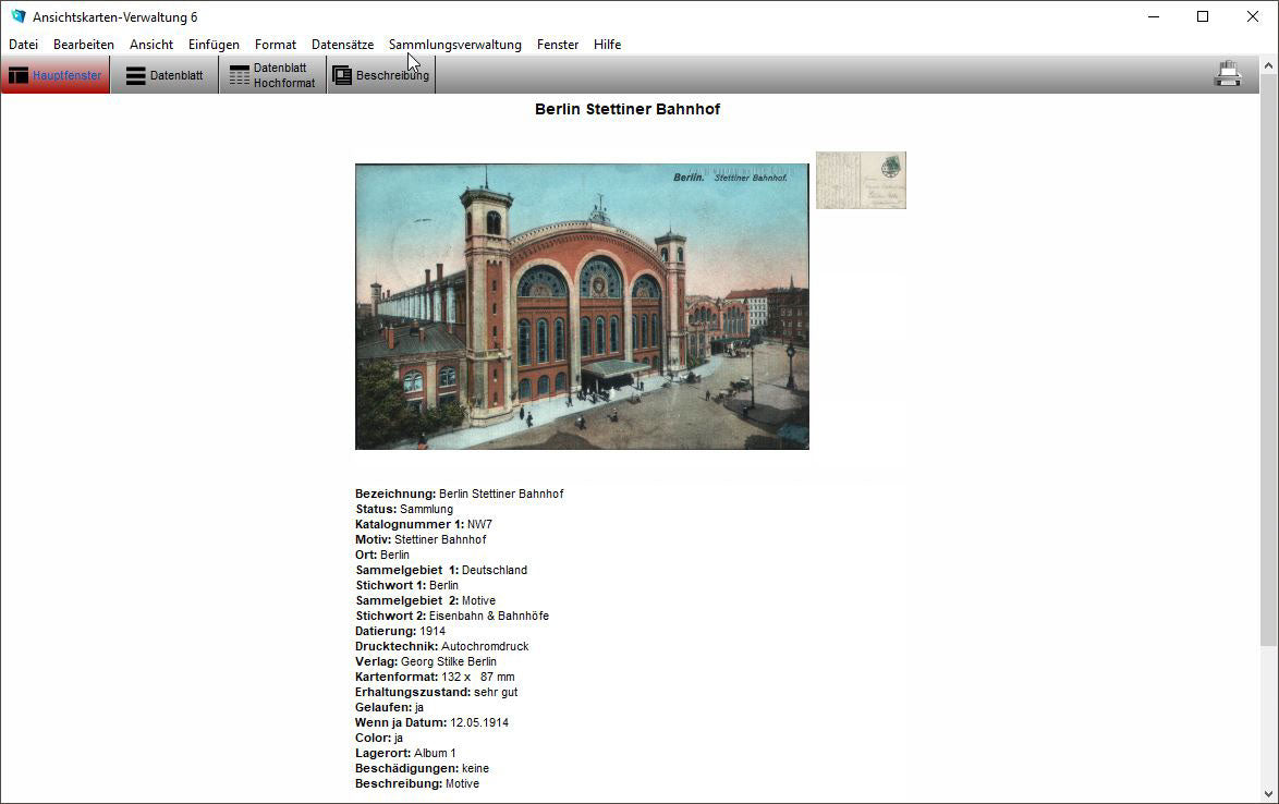 GS Ansichtskarten-Verwaltung 6