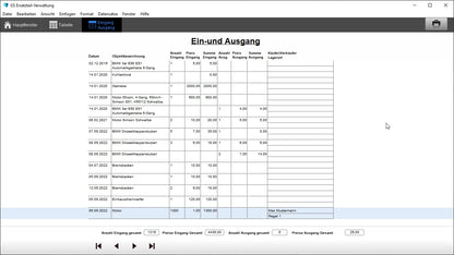 GS Ersatzteil-Verwaltung