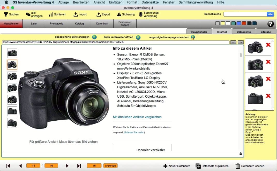 GS Inventarverwaltung 4 Mac