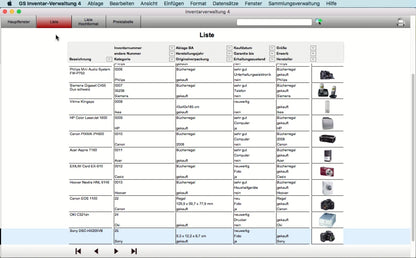 GS Inventarverwaltung 4 Mac