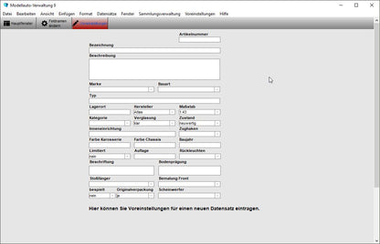 GS Modellauto-Verwaltung 9