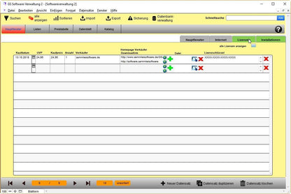 GS Software-Verwaltung 2