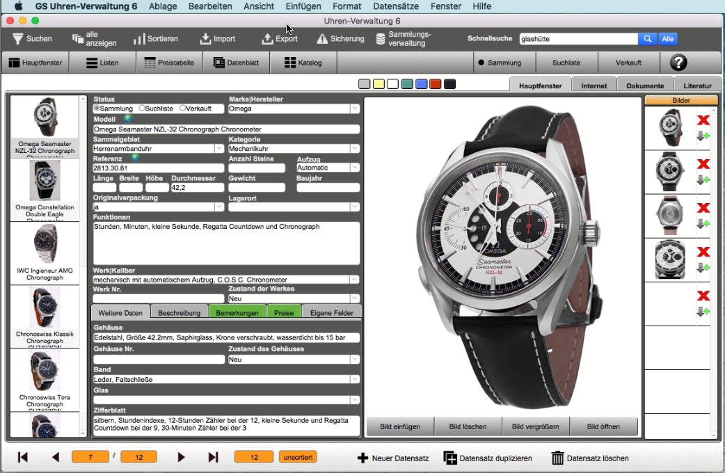 GS Uhren-Verwaltung 6 für Mac