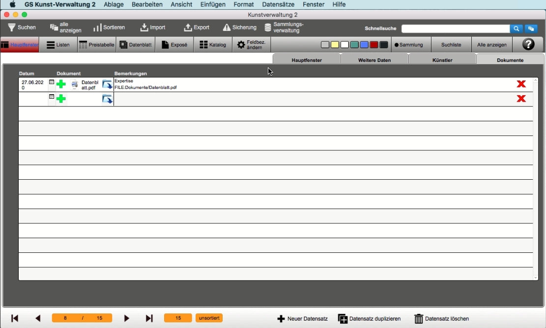 GS Kunst-Verwaltung 2 für Mac