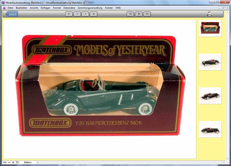 GS Modellautoverwaltung für Matchbox-Modelle 2