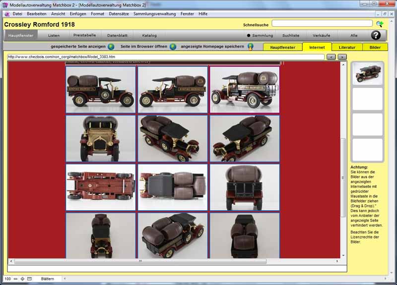 GS Modellautoverwaltung für Matchbox-Modelle 2