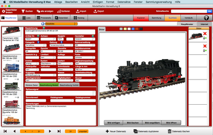 GS Modellbahn-Verwaltung 8 Mac