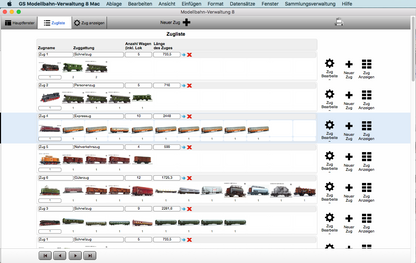 GS Modellbahn-Verwaltung 8 Mac