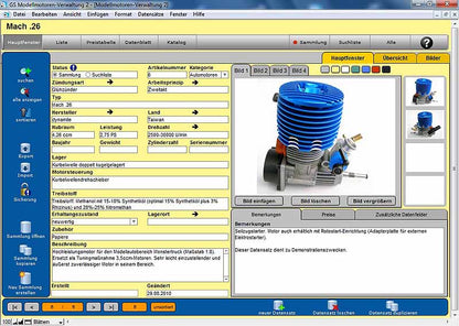 GS Modellmotoren-Verwaltung 2